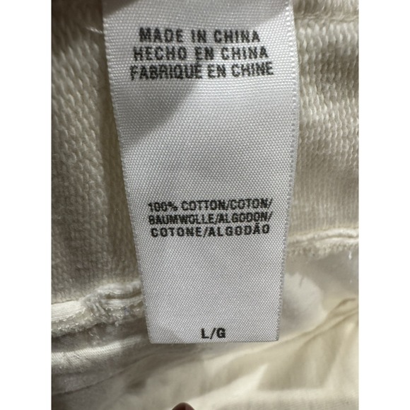 LUCKY BRAND DESIGNER CARDIGAN SWEATSHIRT SWEATER JACKET Womens L White - Picture 8 of 8